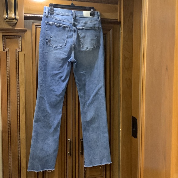 Pistola High Rise Boot Cut Colleen Tower Raw Split Hem Denim Jeans Size 29 - Picture 8 of 14